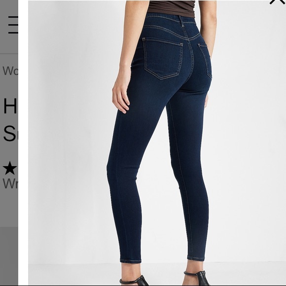 FREE PEOPLE Dark Wash Denim Skinny Jeans - Picture 4 of 8